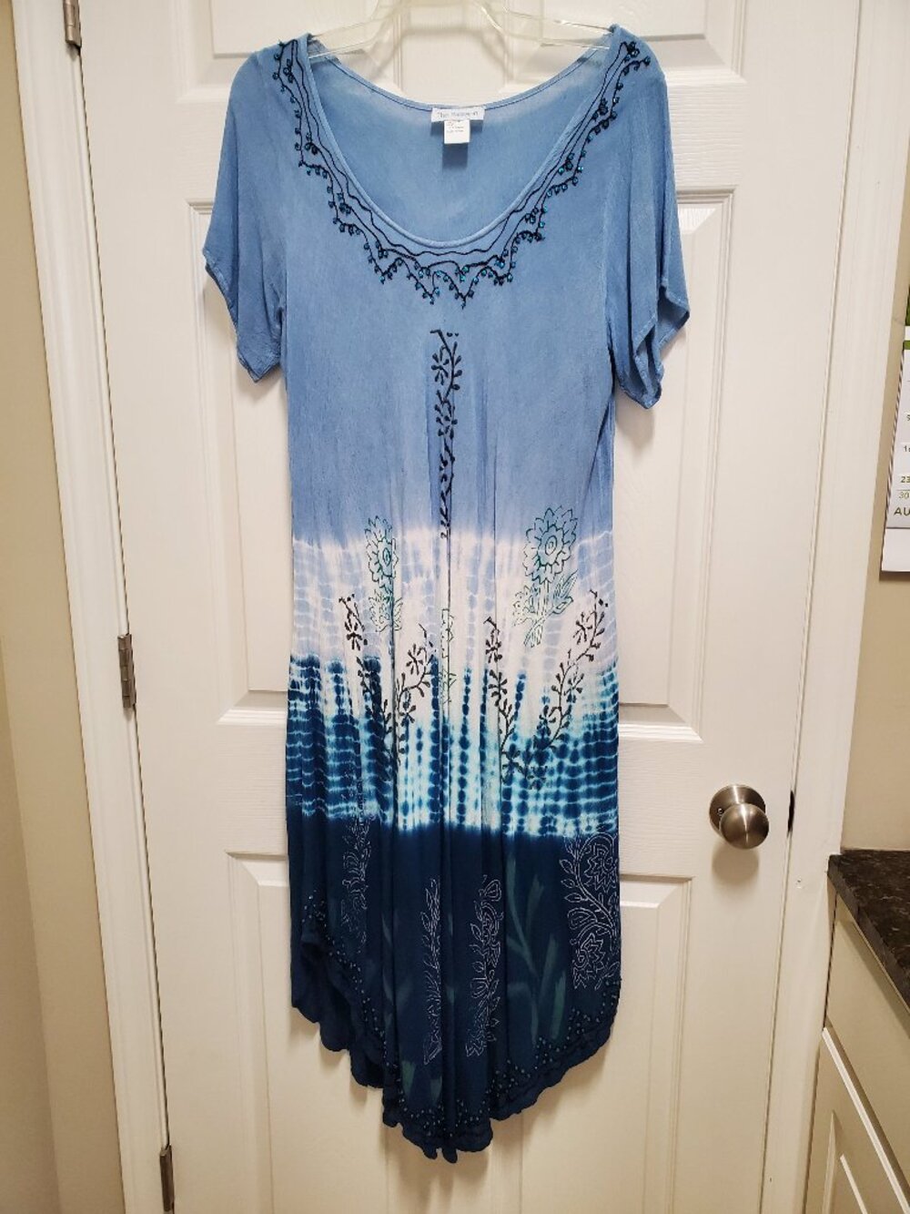 Embellished Ombre' Tie-dyed Boho Dress